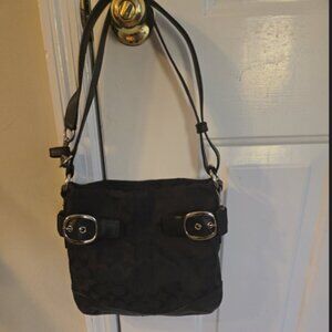 Coach black shoulder bag